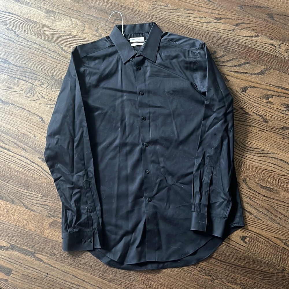 Calvin Klein Non Iron Steel+ Button Down Shirt - Slim Fit L - 16 1/2 x 34/35